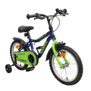 Bicicleta copii Robike Racer 16 Albastru/Verde