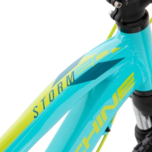 Bicicleta Rock Machine Storm 20 VB Gloss Neon Cyan/Petrol Blue/Radioactive Yellow