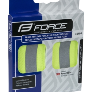 Banda reflectorizanta Force Lun Velcro fluo