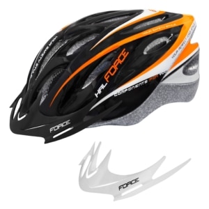 Casca Force Hal negru/portocaliu/alb L-XL (58-62 cm)