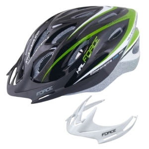 Casca Force Hal negru/verde/alb XS-S (48-54 cm)
