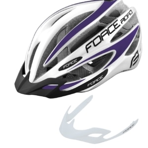 Casca Force Road alb/violet S-M (54-58 cm)