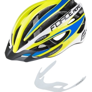 Casca Force Road fluo/alb/albastru L-XL (58-63 cm)