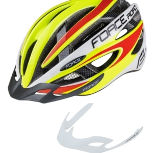 Casca Force Road fluo/alb/rosu L-XL (58-63 cm)