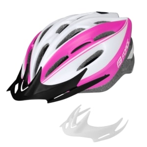 Casca Force Tery alb/roz S-M (54-58 cm)
