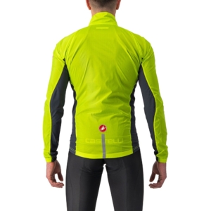 Jacheta de vant Castelli Squadra Stretch Galben Fluo S