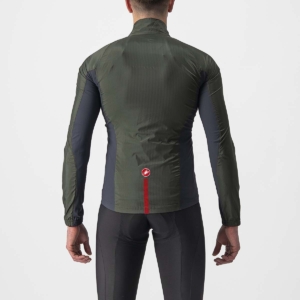 Jacheta de vant Castelli Squadra Stretch Kaki XXL