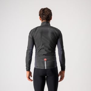 Jacheta de vant Castelli Squadra Stretch Negru/Antracit S