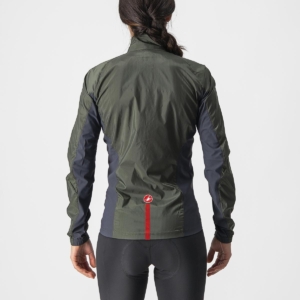 Jacheta de vant Castelli Squadra Stretch W de dama Kaki XL