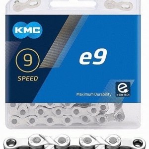 Lant KMC E9 Silver 9 viteze 122 zale Ebike Argintiu