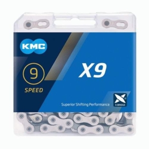 Lant KMC X9 Silver/Grey 9 Viteze 116 Zale - Set 25 bucati