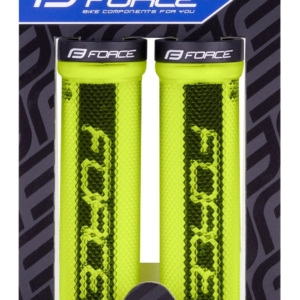 Mansoane Force Logo din cauciuc cu locking fluo/negru