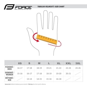 Manusi Force Sector gel negru/rosu S