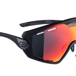 Ochelari Force Ombro Plus lentila rosie negru mat