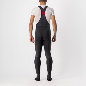 Pantaloni lungi cu bretele Castelli Velocissimo 5 Negru/Rosu Reflex XL