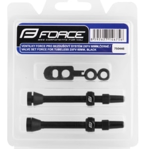 Set Valve Tubeless Force 2xFv 60mm Negre