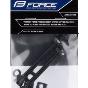 Set Valve Tubeless Force 2xFv 80mm Negre