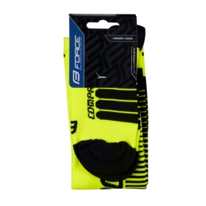 Sosete Force F Compress galben fluo/negru XXS-XS (33-35)