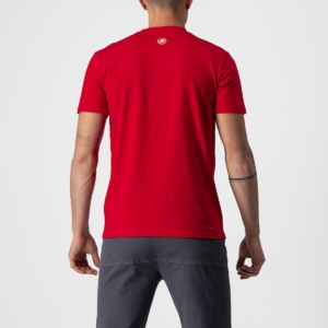Tricou casual cu maneca scurta Castelli Maurizio Tee Rosu L