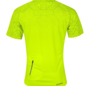 Tricou ciclism Force City Fluo/Black XXL