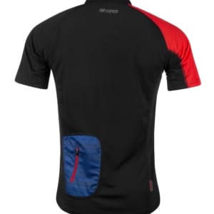 Tricou ciclism Force MTB X5 albastru/rosu L