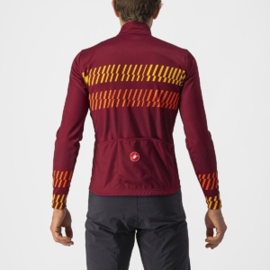 Tricou cu maneca lunga Castelli Unlimited Thermal Visiniu/Portocaliu L
