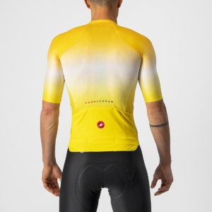 Tricou cu maneca scurta Castelli Aero Race 6.0 Galben/Alb L