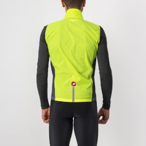 Vesta de vant Castelli Squadra Stretch Galben Fluo/Antracit L