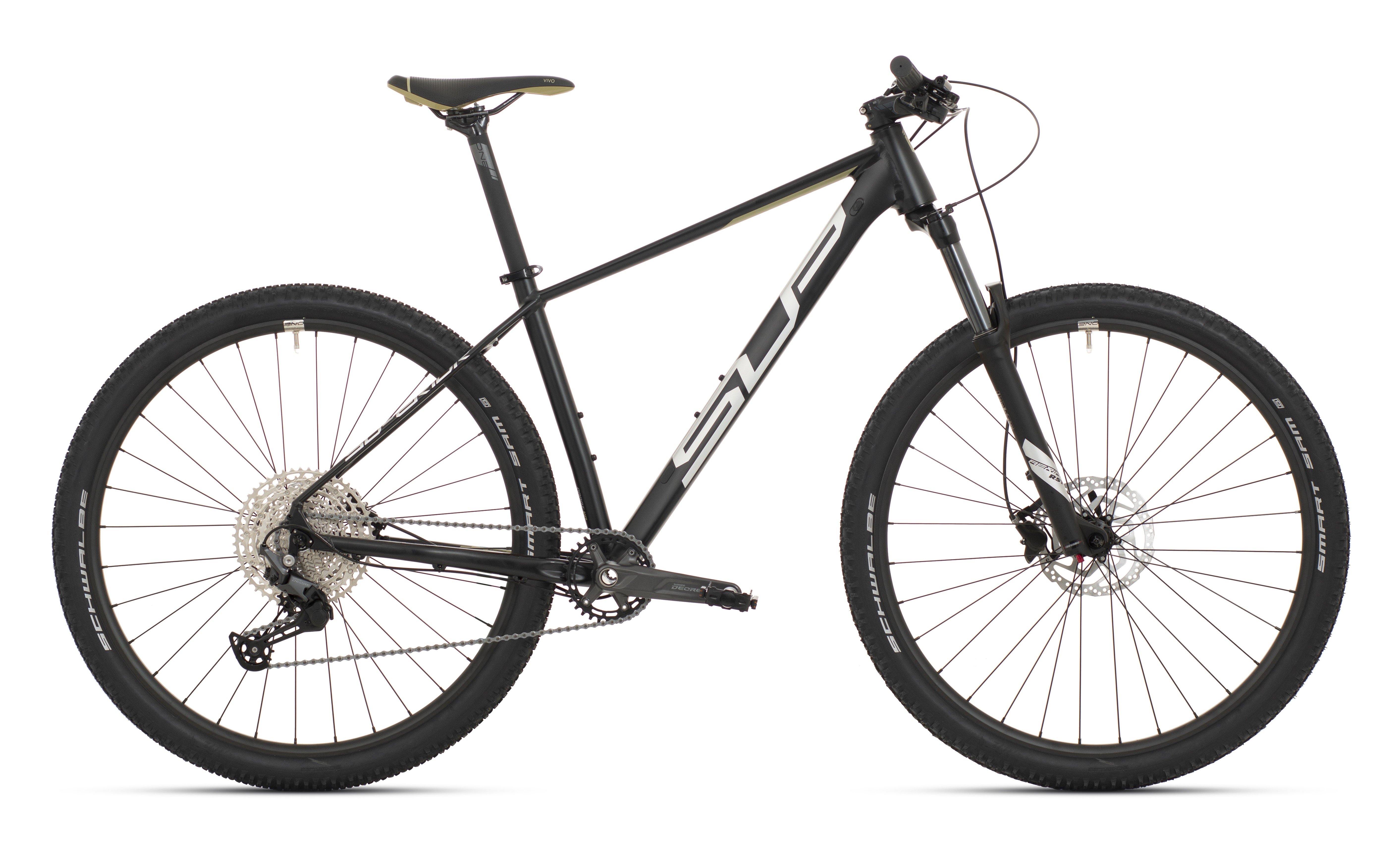 Bicicleta Superior XC 899 29 Matte Black Silver Olive 22 XL