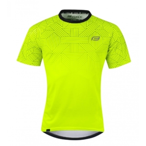 Tricou ciclism Force City Fluo/Black XL